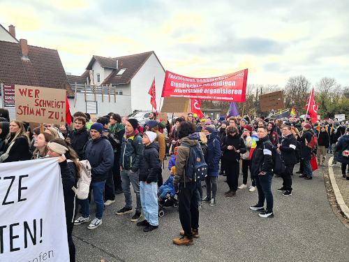 Demo gegen AfD in Ketsch, 16. November 2024. (Foto: H. S.)
