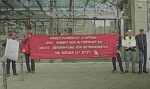 Protest gegen BR-Mobbing vor der BDA-Zentrale in Berlin, 4. Mai 2024. (Foto: Privat.)