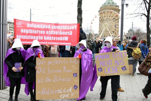 Demo gegen Rechts in Mannheim, 22. Februar 2025. (Foto: Helmut Roos.)