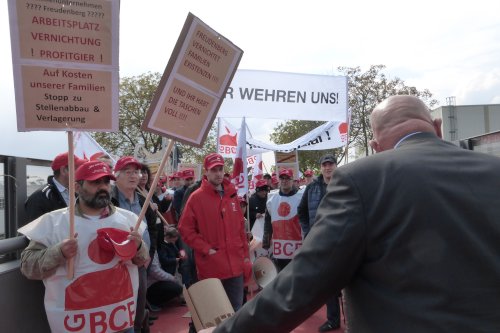 Protest gegen Abbau bei Freudenberg in Weinheim, 27. April 2017. (Foto: Avanti².)