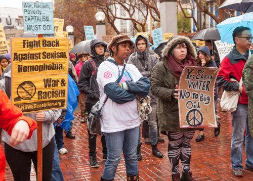 Protest gegen Trump in San Francisco, 19. November 2016. (Foto: Gemeinfrei. CC BY-SA 4.0.) Protest gegen Trump in San Francisco, 19. November 2016. (Foto: Gemeinfrei. CC BY-SA 4.0.)