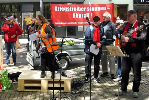 Auftakt zum Ostermarsch in Mannheim, 19. April 2025. (Foto: Avanti².) Auftakt zum Ostermarsch in Mannheim, 19. April 2025. (Foto: Avanti².)