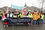 Warnstreik von ver.di in Mannheim, 12. März 2025. (Foto: Helmut Roos.)