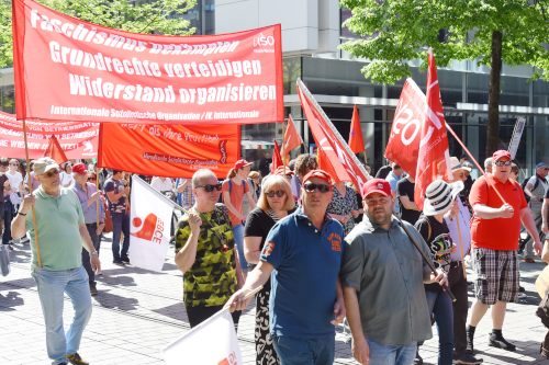 DGB-Demo in Mannheim, 1. Mai 2025. (Foto: Helmut Roos.) DGB-Demo in Mannheim, 1. Mai 2025. (Foto: Helmut Roos.)