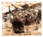 Käthe Kollwitz, „Losbruch“, („Bauernkrieg“), 1902/03. (Bild: Gemeinfrei.)