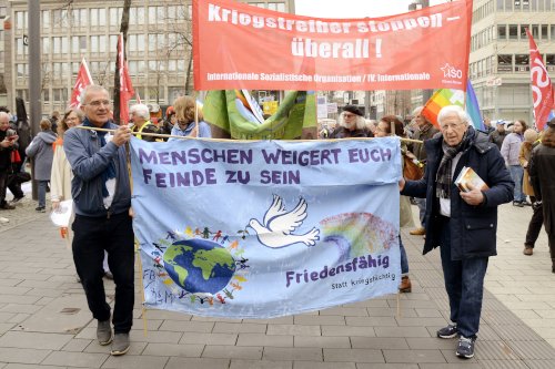 Ostermarsch in Mannheim, 30. März 2024. (Foto: Helmut Roos)