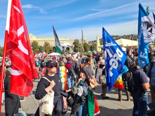 Antikriegsdemo in Stuttgart, 3. Oktober 2025. (Foto: A. N.)
