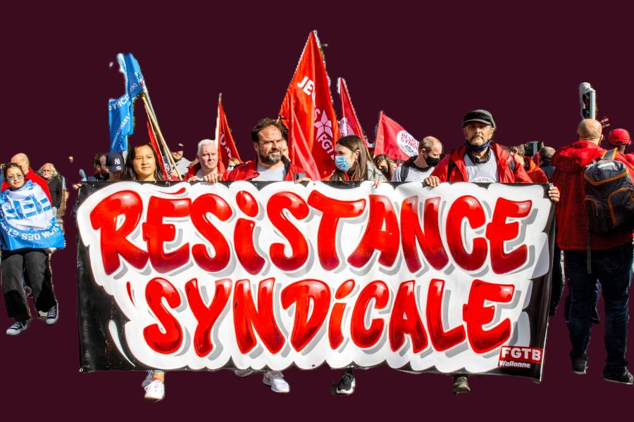 Gewerkschaftlicher Widerstand in Belgien, 24. September 2021. (Foto: FGTB Wallone.)