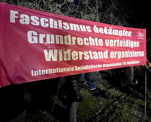 Protest gegen AfD in Mannheim-Rheinau, 23. Januar 2026. (Foto: Privat.)
