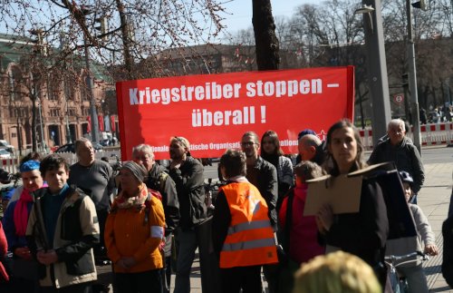 2. Schulstreik gegen die „Wehrpflicht“ in Mannheim, 5. März 2025. (Foto: KIM.)