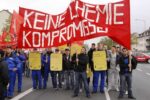 Protest bei Alstom Power in Mannheim, 2. November 2010. (Foto: Helmut Roos.)