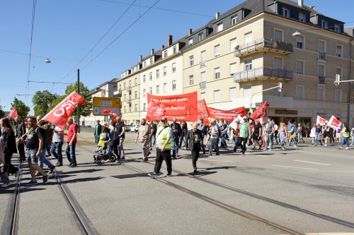 DGB-Demo in Mannheim, 1. Mai 2026. (Foto: Helmut Roos.)