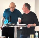 Veranstaltung mit Paul Le Blanc (li.) in Mannheim, 22. Mai 2026. (Foto: Foto: Privat.)