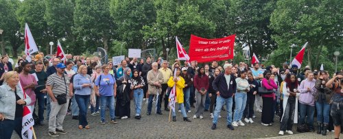 Protestaktion des BR UMM in Mannheim, 10. Juni 2026. (Foto: H. S.)
