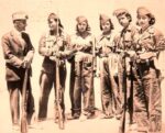 Milizionärinnen in Katalonien, 1936. (Foto: Gemeinfrei [Bearbeitung A²].)