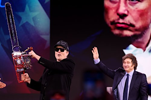 Musk und Milei in Washington, 21. Februar 2025. (  Foto: Gage Skidmore [Gemeinfrei CC BY-SA 2.0].)