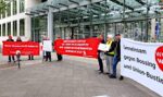 Protest vor der BDA-Zentrale in Berlin, 4. Mai 2024. (Foto: Privat.)