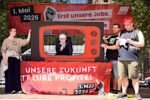 DGB-Kundgebung in Mannheim, 1. Mai 2026. (Foto: Helmut Roos.)