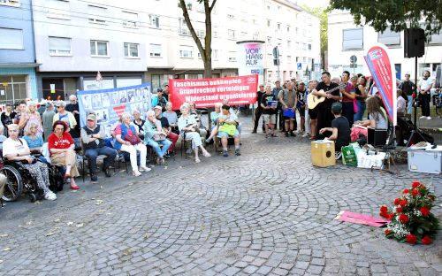 Lechleiter-Gedenken in Mannheim, 15. September 2026. (Foto: Helmut Roos.) Lechleiter-Gedenken in Mannheim, 15. September 2026. (Foto: Helmut Roos.)