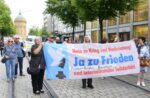 Demo zum Antikriegstag in Mannheim, 1. September 2026. (Foto: Helmut Roos.)