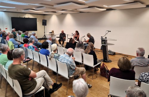 Kultur zum Antikriegstag in Mannheim, 1.9.2026. (Foto: H. S.)